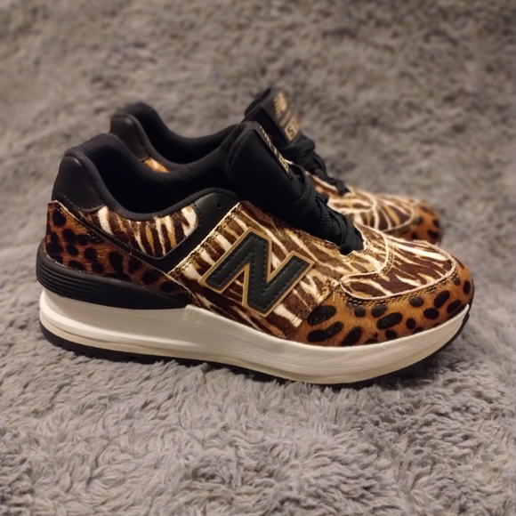 New Balance Shoes - New Balance 574 Women’s Size 7 Leopard Print Sneakers NWOT